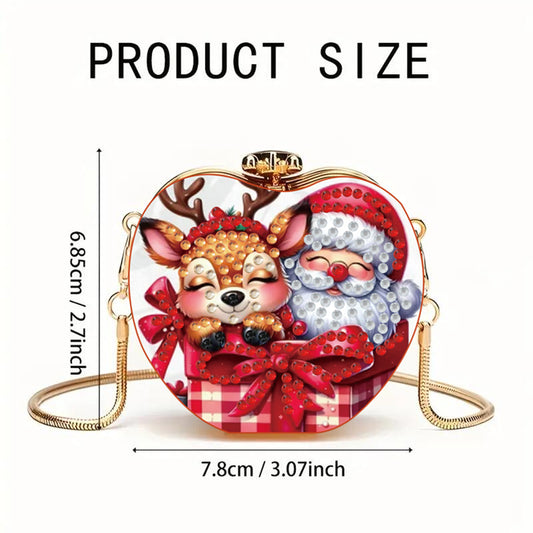 DIY Diamond Painting Shoulder Bag Portable Bag for Coins Lipstick Earphones