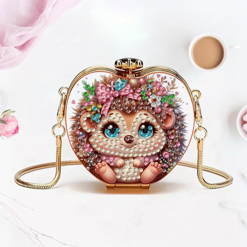 DIY Diamond Painting Shoulder Bag Portable Bag for Coins Lipstick Earphones