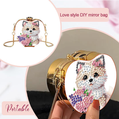 DIY Diamond Painting Shoulder Bag Portable Bag for Coins Lipstick Earphones