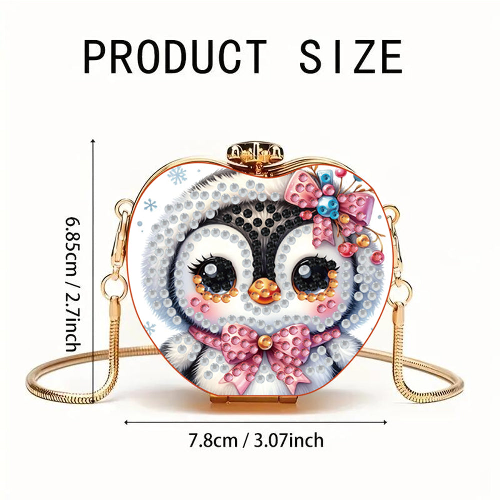 DIY Diamond Painting Shoulder Bag Portable Bag for Coins Lipstick Earphones