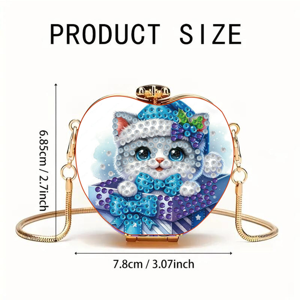 DIY Diamond Painting Shoulder Bag Portable Bag for Coins Lipstick Earphones
