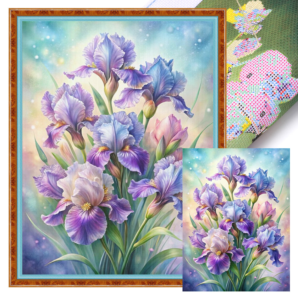 Flowers - 11CT Stamped Cross Stitch 40*55CM
