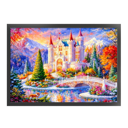 Dream Castle - 14CT Stamped Cross Stitch 53*40CM