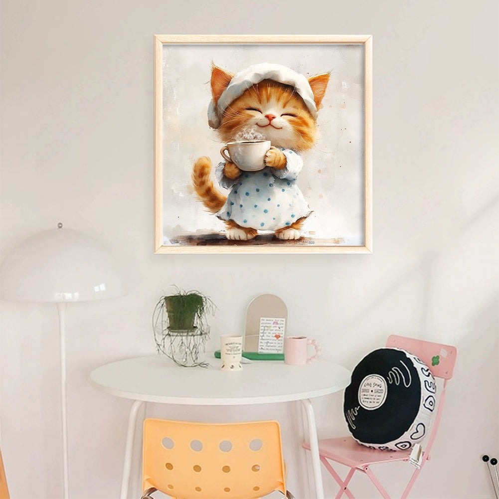 Kitten - 18CT Stamped Cross Stitch 25*25CM