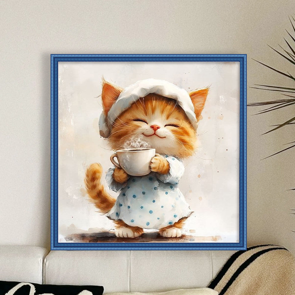 Kitten - 18CT Stamped Cross Stitch 25*25CM
