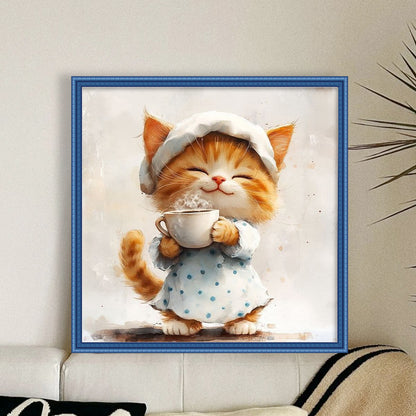 Kitten - 18CT Stamped Cross Stitch 25*25CM