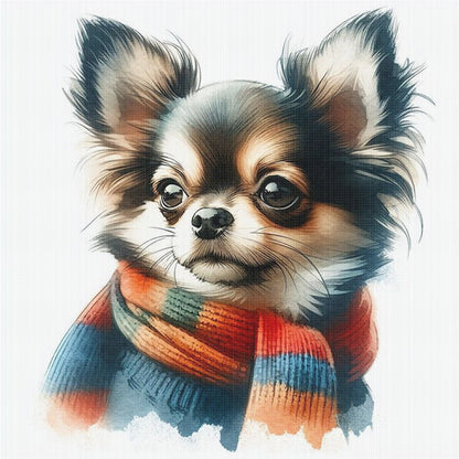 Puppy - 18CT Stamped Cross Stitch 25*25CM