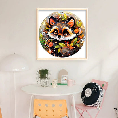 Raccoon 1 - 18CT Stamped Cross Stitch 25*25CM