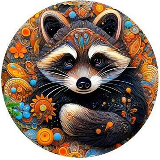 Raccoon 2 - 18CT Stamped Cross Stitch 25*25CM