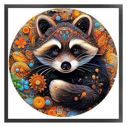 Raccoon 2 - 18CT Stamped Cross Stitch 25*25CM