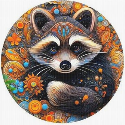 Raccoon 2 - 18CT Stamped Cross Stitch 25*25CM