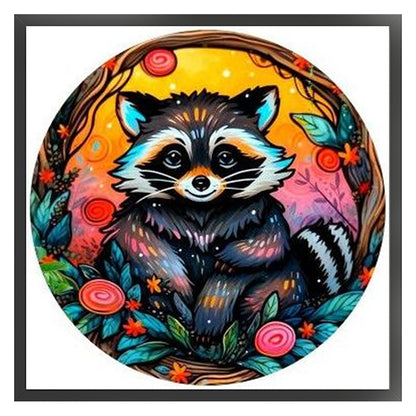 Raccoon 3 - 18CT Stamped Cross Stitch 25*25CM