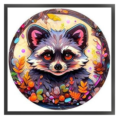 Raccoon 4 - 18CT Stamped Cross Stitch 25*25CM