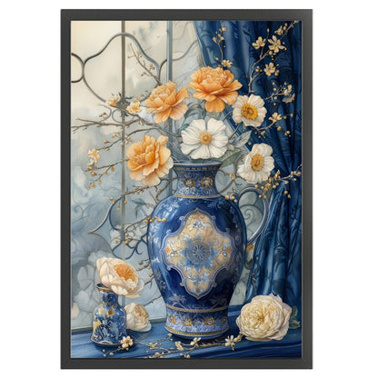 Window Vase - 11CT Stamped Cross Stitch 40*60CM