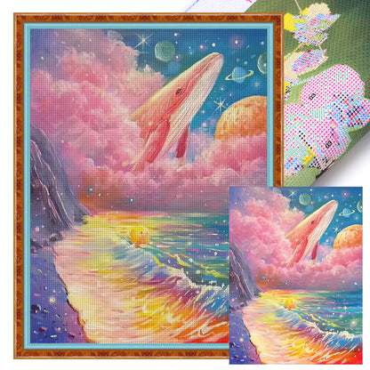 Dream Beach Scenery - 11CT Stamped Cross Stitch 45*60CM