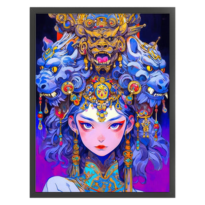 Opera Girl - 11CT Stamped Cross Stitch 45*60CM