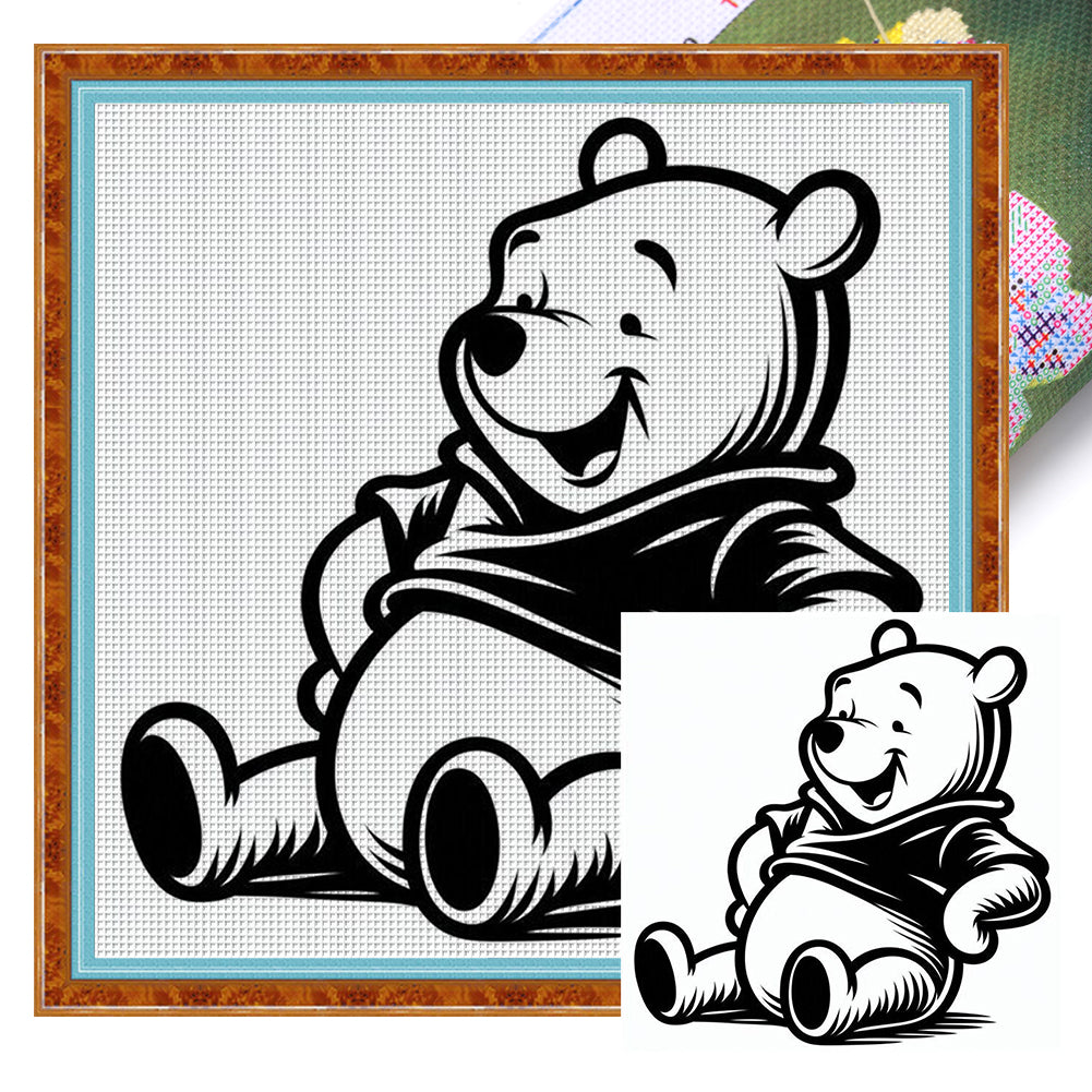 Winnie The Pooh - 11CT Stamped Cross Stitch 40*40CM