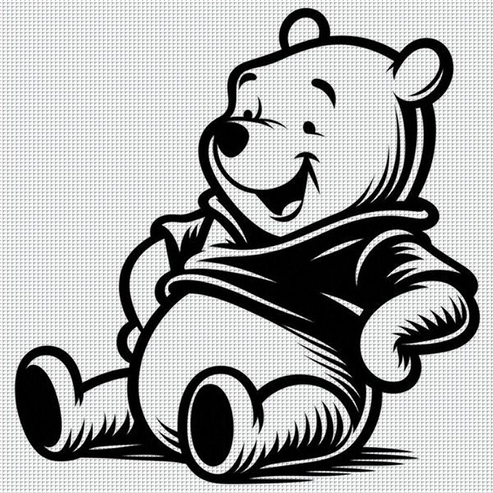 Winnie The Pooh - 11CT Stamped Cross Stitch 40*40CM