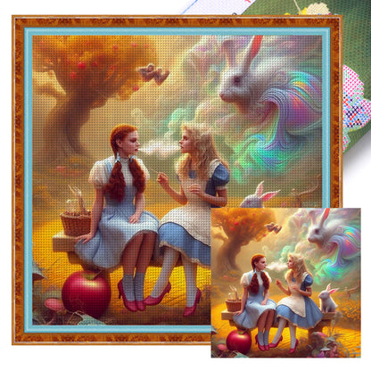 Alice In Wonderland - 11CT Stamped Cross Stitch 45*45CM