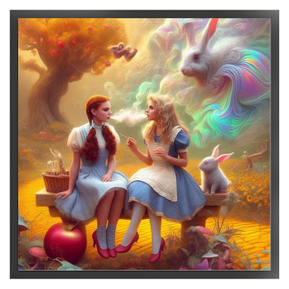 Alice In Wonderland - 11CT Stamped Cross Stitch 45*45CM