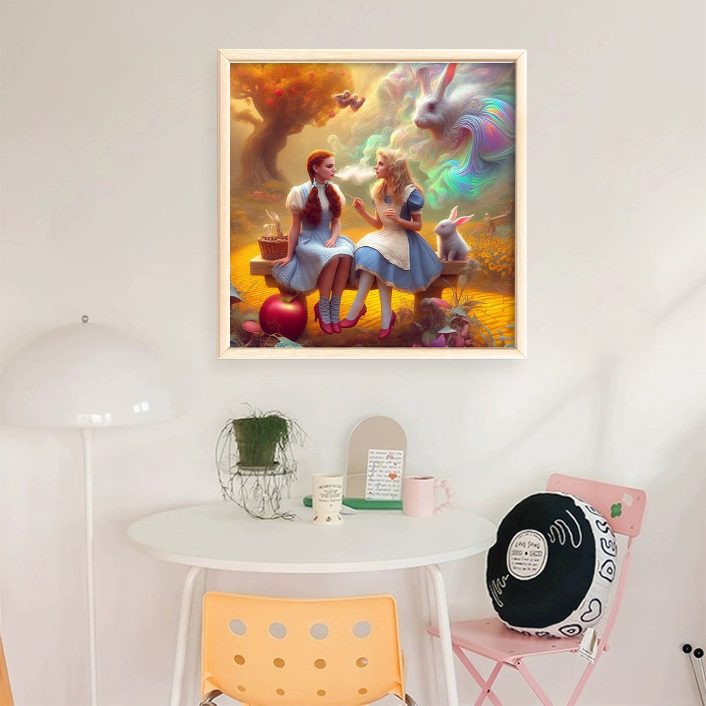Alice In Wonderland - 11CT Stamped Cross Stitch 45*45CM