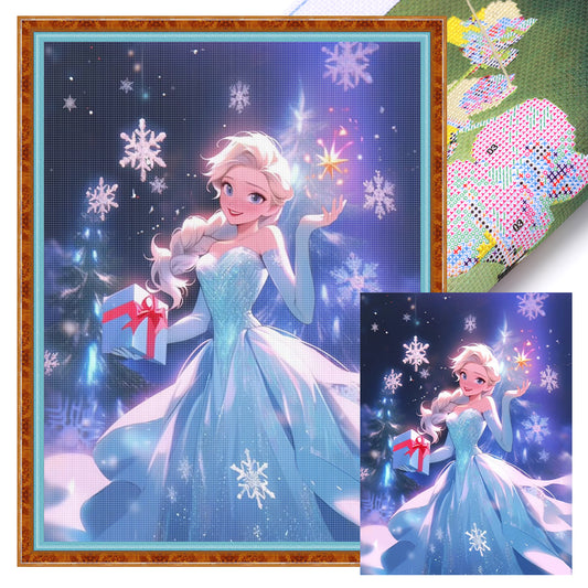 Princess Elsa - 11CT Stamped Cross Stitch 40*55CM