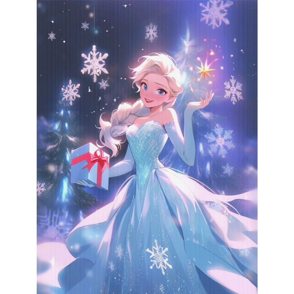 Princess Elsa - 11CT Stamped Cross Stitch 40*55CM