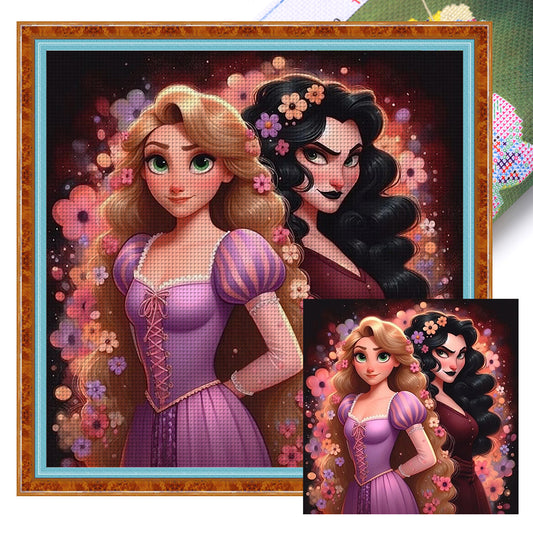 Rapunzel And The Scoundrels - 18CT Stamped Cross Stitch 40*40CM