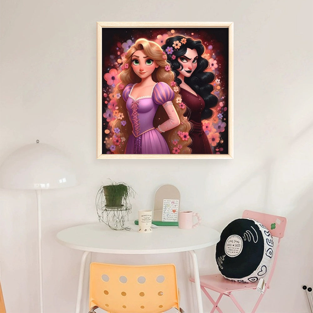 Rapunzel And The Scoundrels - 18CT Stamped Cross Stitch 40*40CM