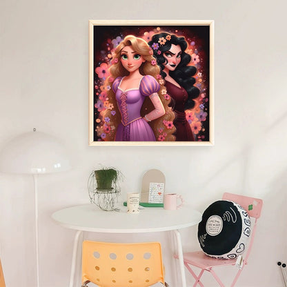 Rapunzel And The Scoundrels - 18CT Stamped Cross Stitch 40*40CM