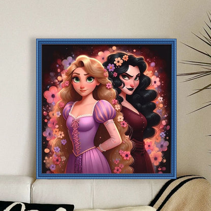 Rapunzel And The Scoundrels - 18CT Stamped Cross Stitch 40*40CM