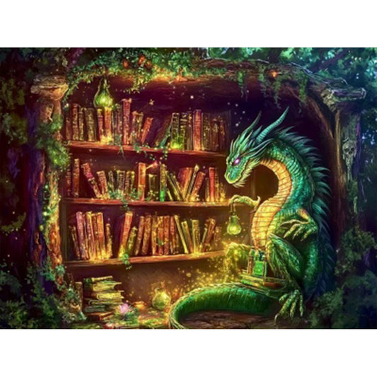 Magic Dragon - Full Round Drill Diamond Painting 40*30CM(Partial AB)