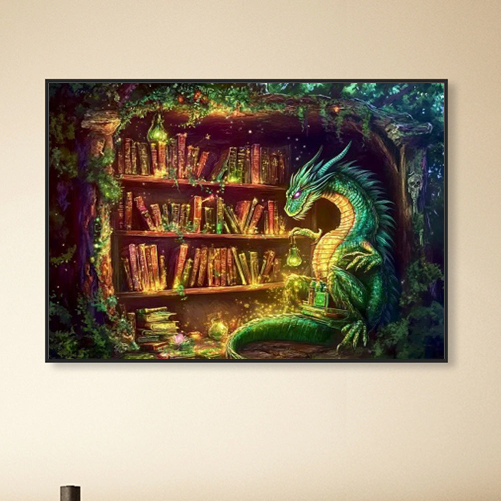 Magic Dragon - Full Round Drill Diamond Painting 40*30CM(Partial AB)