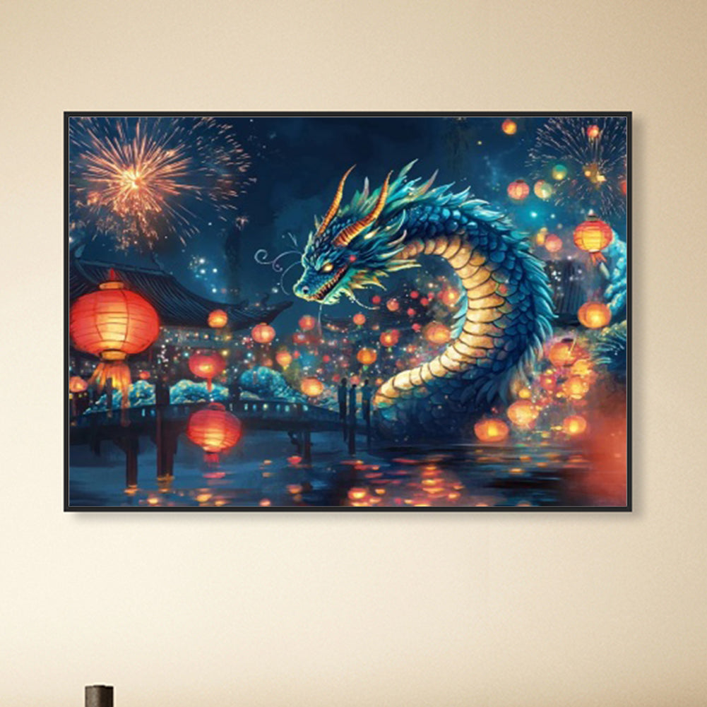 Magic Dragon - Partial AB Full Round Drill Diamond Painting 40*30CM