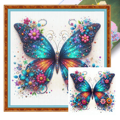 Butterfly - 11CT Stamped Cross Stitch 40*40CM