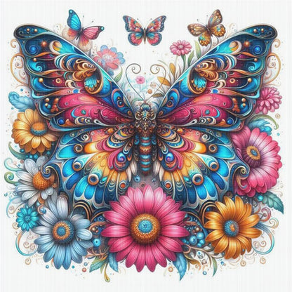 Butterfly - 11CT Stamped Cross Stitch 40*40CM