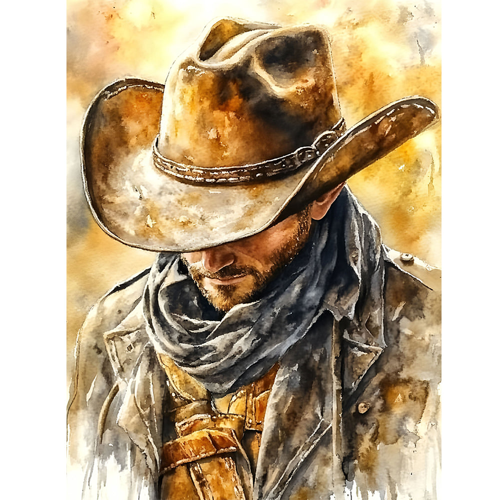 Cowboy - Full Round Drill Diamond Painting 30*40CM