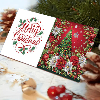 6PCS DIY Diamond Art Greeting Cards Christmas Congratulations Cards & Gifts