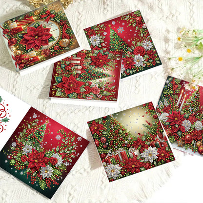 6PCS DIY Diamond Art Greeting Cards Christmas Congratulations Cards & Gifts