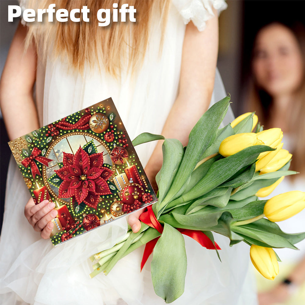 6PCS DIY Diamond Art Greeting Cards Christmas Congratulations Cards & Gifts