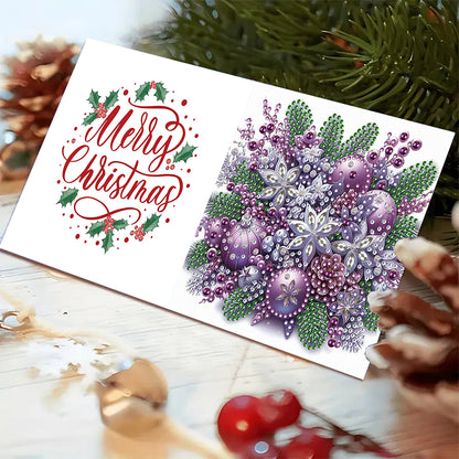 6PCS DIY Diamond Art Greeting Cards Holiday Theme Congratulations Cards & Gifts