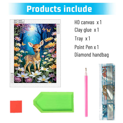 Forest Fawn - Special Shaped Drill Diamond Painting 30*40CM