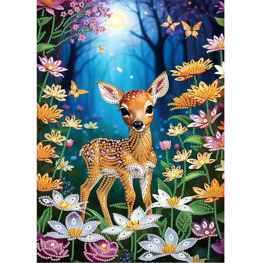 Forest Fawn - Special Shaped Drill Diamond Painting 30*40CM