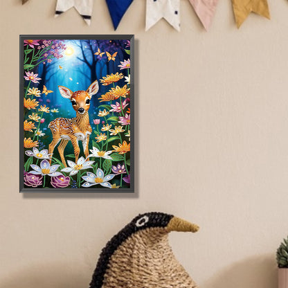 Forest Fawn - Special Shaped Drill Diamond Painting 30*40CM