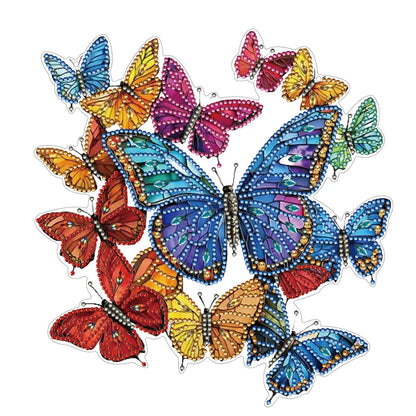2D Flat DIY Butterfly Diamond Art Pendant Diamond Painting Set Home Wall Decor
