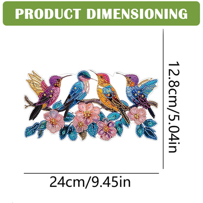 2D Flat DIY Hummingbird Diamond Art Pendant Diamond Painting Set Home Wall Decor