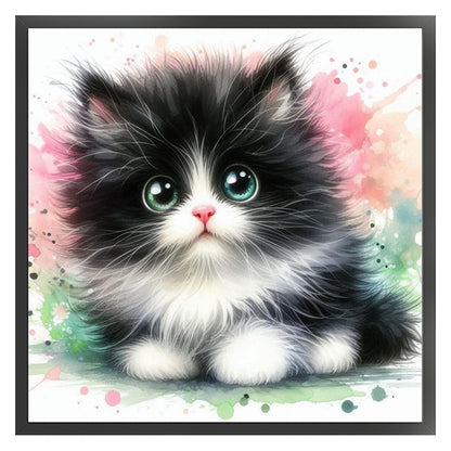 Cute Kitten - 18CT Stamped Cross Stitch 25*25CM