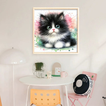 Cute Kitten - 18CT Stamped Cross Stitch 25*25CM