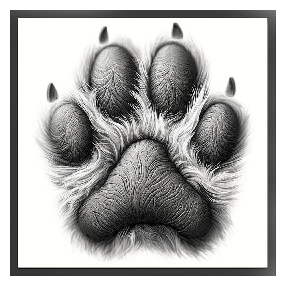 Black Cat'S Paw - 18CT Stamped Cross Stitch 20*20CM