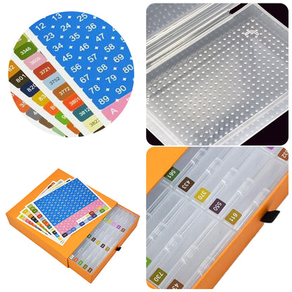 45Pcs/Set Diamond Painting Trays with Lids for Diamond Art (3)